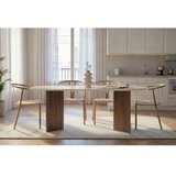 Hanah home Trpezarijski sto Sabella Travertine Venezia Walnut | Eponuda.com