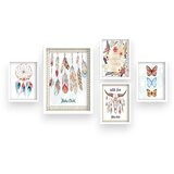 Wallity Slike u setu od 5 komada 34x44 cm Boho - Cijene