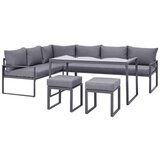 Modern Living Lounge Garnitura Mexiko, Antracit, Črna, 5-Delni Set | Shoptok.si