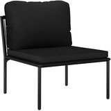  6-dijelna vrtna garnitura s jastucima crna PVC | shoptok.hr