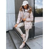DStreet Kurtka zimowa damska beżowa pikowana SILVER | shoptok.hr
