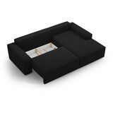 Micadoni Črna raztegljiva kotna sedežna garnitura (desni kot) Jodie – Home | Shoptok.si