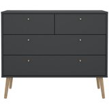 Tvilum Antracitno siva niska komoda 99x82 cm Bodo – Cijene