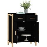  Komoda crna 62 x 38 x 75 cm od konstruiranog drva | shoptok.hr