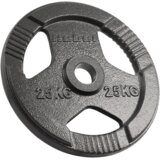Rebel Active olimpijski uteg od lijevanog željeza 25 kg, rupa 51 mm, ploča s ručkama | shoptok.hr