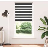 vidaXL Zavjesa zebra crna 115x200 cm širina tkanine 110,9 cm poliester | shoptok.hr