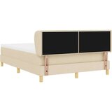 Box Spring postelja z vzmetnico v kremni, 160x200 cm tkanina, (22051591) | Shoptok.si