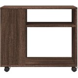  Bočni stolić s kotačima boja smeđeg hrasta 70x35x60 cm drveni | Eponuda.ba