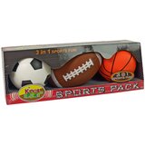  Komplet mekanih sportskih lopti 3u1 - košarka, nogomet, ragbi | Shoptok.si