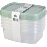 Pobeda Compani Doo Frigo posuda pravugaona, 1.2, set od 5, Menta | Eponuda.com