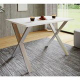 MID.YOU jedilna miza xona, bela, srebrna | Shoptok.si