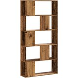  Regal za knjige 5 razina boja staro drvo 80,5x23,5x162,5 drveni | shoptok.hr