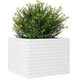  Vrtna sadilica bijela 60x60x45,5 cm od masivne borovine | shoptok.hr