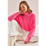 Bianco Lucci Women's Turtleneck Knitwear Sweater