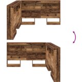  Skladišno uzglavlje Staro drvo 120 cm Konstruirano drvo | shoptok.hr