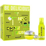 Dkny Be Delicious darilni set parfumska voda 100 ml + parfumska voda 7 ml + pena za prhanje 150 ml za ženske Cene