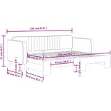 vidaXL Izvlečna dnevna postelja temno zelena 80x200 cm žamet | Shoptok.si