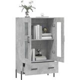  Visoka komoda boja betona 69,5 x 31 x 115 cm konstruirano drvo | shoptok.hr