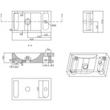 Sapho Črn kamnit umivalnik za WC 40x22 cm Blok – | Shoptok.si