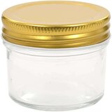 vidaXL Stekleni kozarci z zlatimi pokrovi 48 kosov 110 ml | Shoptok.si