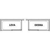 Kolpa San Kolpa Virgo Tuš kabina TK 140x90/K Silver brill 513210 | Eponuda.com