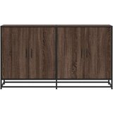 vidaXL Komoda smeđi hrast 134x35x76 cm konstruirano drvo | shoptok.hr