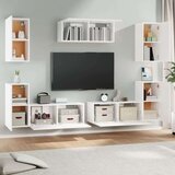  Komplet TV omaric 7-delni bel inženirski les, (20913249) | Shoptok.si