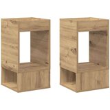  Stranska miza 2 pcs Umetni hrast 30 x 30 x 56 cm, (5000201937) | Shoptok.si