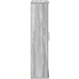 vidaXL Kopalniška omarica z držalom za zvitke siva sonoma 39x22x90 cm | Shoptok.si