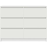 vidaXL Komoda bela 100x35x76 cm inženirski les | Shoptok.si