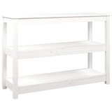  Konzolni stol bijeli 110 x 40 x 74 cm od masivne borovine | Eponuda.ba
