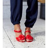 Gemre Red ballet flats with a flower Lucchese | shoptok.hr