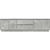 vidaXL TV omarica z LED lučmi betonsko siva 193,5x41x50 cm | Shoptok.si