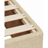 vidaXL Box spring postelja z vzmetnico krem 80x200 cm blago, (21261114) | Shoptok.si