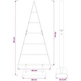  Metalna božićna jelka KUOPIO 90 cm Čelik Zlatno | shoptok.hr