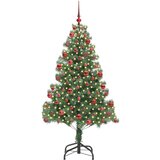 vidaXL Božično drevo med 300 LED z stojalom Zelena 180 cm PVC | Shoptok.si