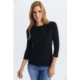 Legendww crna zenska majica sa cvetnim detaljem | ePonuda.com