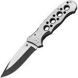 IZMAEL Outdoorov zložljiv nož RM - 40824 - Srebrna / Črna | Shoptok.si