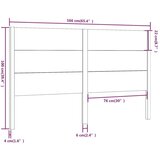  Posteljno vzglavje 166x4x100 cm trdna borovina, (20952849) | Shoptok.si