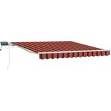  Skrovita tenda narančasta i smeđa 300 x 250 cm Tkanina i čelik | shoptok.hr