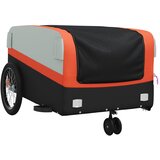  Prikolica za bicikl crno-narančasta 45 kg željezna 126 x 63 x 51 cm | Shoptok.si