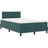  LED Box Spring Krevet Tamnozelena 120 x 190 cm Baršun | shoptok.hr