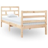  Posteljni okvir iz trdnega lesa 75x190 cm 2FT6, (20903693) | Shoptok.si