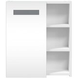  Kupaonski ormarić s ogledalom i LED svjetlom bijeli 45x13x52 cm | shoptok.hr