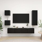  5-dijelni set TV ormarića crni od iverice Cijene