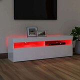 vidaXL TV ormarić s LED svjetlima visoki sjaj bijeli 120x35x40 cm | shoptok.hr