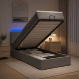  od pjene s madracem i LED-om Svjetlosiva 90 x 190 cm | shoptok.hr