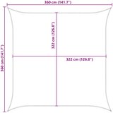  Jedro za sunce Narančasta i smeđa 3,6 x 3,6 m | shoptok.hr