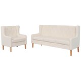 vidaXL 2-dijelni set sofa od tkanine krem bijeli Cijene