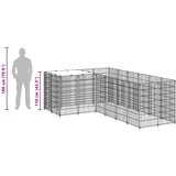  Kavez za pse crni 4,84 m² čelični | shoptok.hr